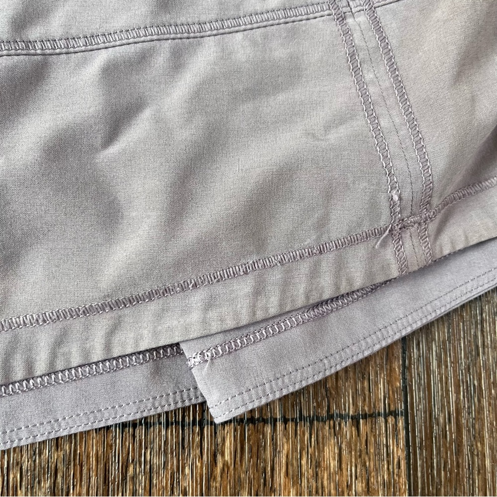 Lululemon Athletica lavender purple lace rival skirt skort with short 10 FLAW - Picture 11 of 15